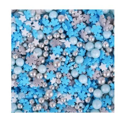 Streuen Sie weiß-blau-silber 50g