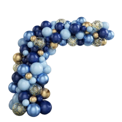Garland balloons blue - gold