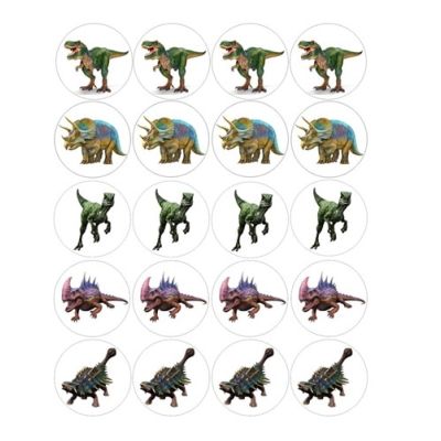 Waffel - Dinosaurier 20 Stück A4