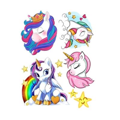 Waffel – 4 x Einhorn A4