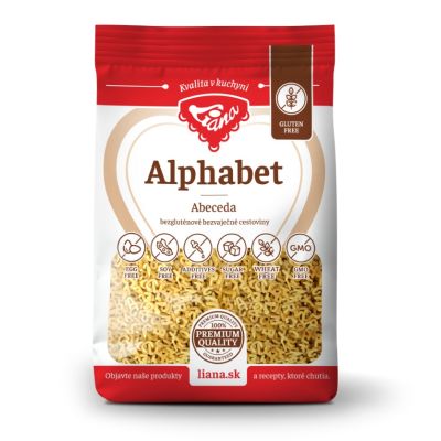 Gluten-free pasta Alphabet - alphabet and numbers 200g