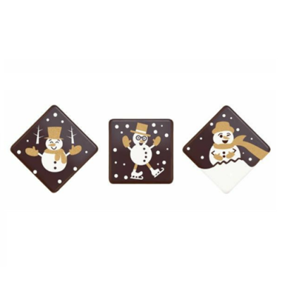 Dekorációs csokoládé Hóember 10 db