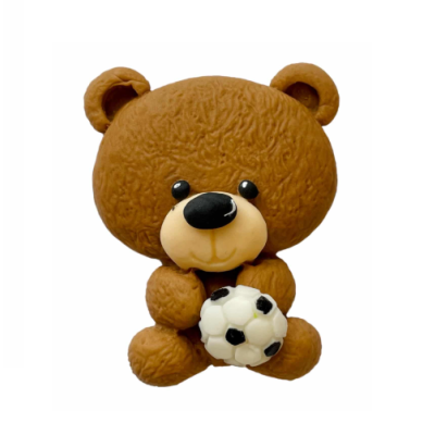 Teddybär mit Fußball 2D