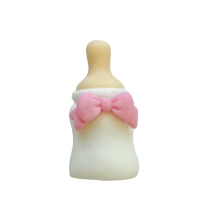 Babyflasche weiß-rosa 2D