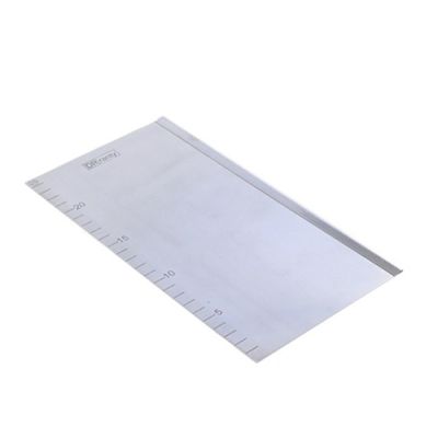 Edelstahl-Teigspatel mit Skala 25x13 cm