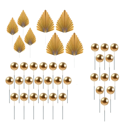 Goldener Ball und Fächerausschnitt