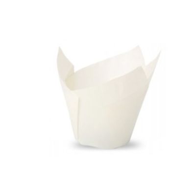 Weiße Tulpen-Cupcakes