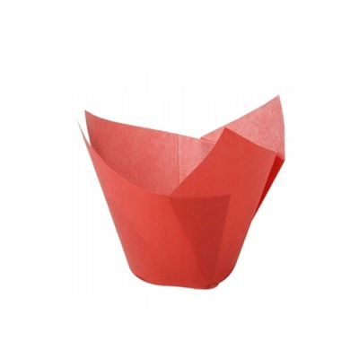 Rote Tulpen-Cupcakes