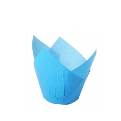 Tulpenblaue Cupcakes