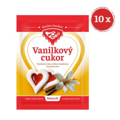 Opakowanie XXL 10 x Cukier waniliowy LIANA 10 g