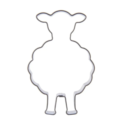Ausstechform aus Edelstahl mit stehendem Schaf
