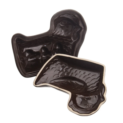 Chicken mold with lid, ceramic