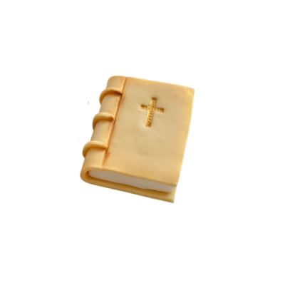 Buch mit Kreuz, beige