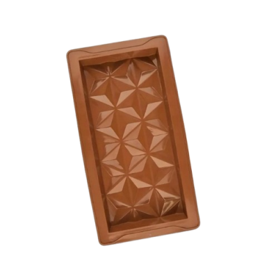 Forma silikonowa na tabliczkę czekolady, wzór diamentowy, Dubaj