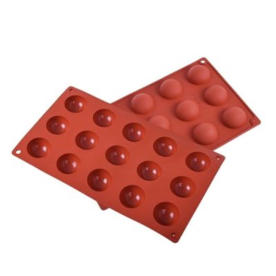 Foremka silikonowa półkula 15 szt