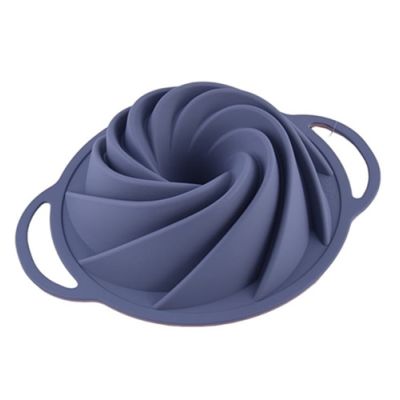 Forma silikonowa do ciasta z uchwytami, wzór skośny, 22 cm