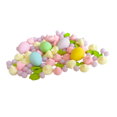 Streusel-Baiser, Kugeln und Pastell-Eier 40 g