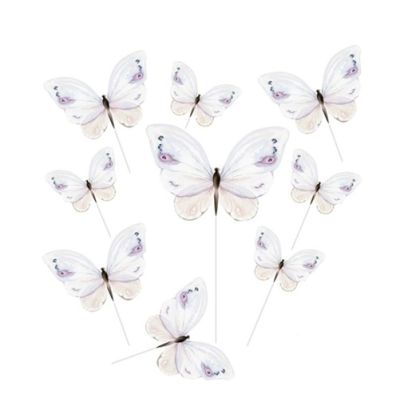 Präge - Schmetterlinge Pastellpapier 9 Stk