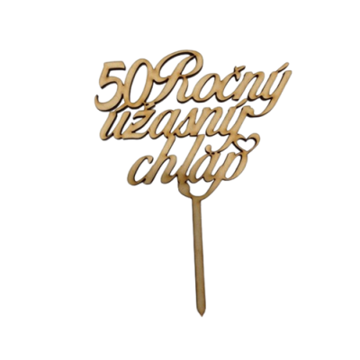 Toller Typ mit der Nummer 50 Holz