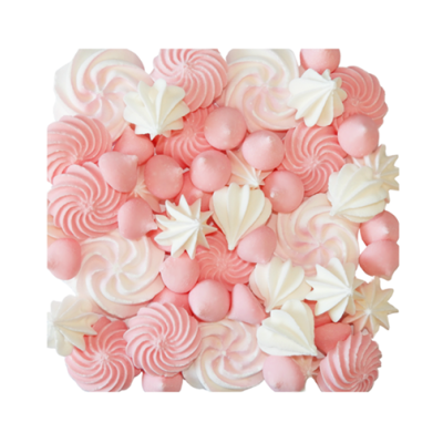 Baisermischung weiß-rosa 25 g