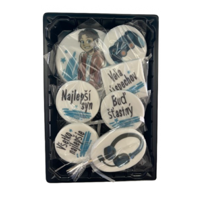 Zuckerdekoration für Sohn