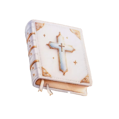 Bibel für einen Jungen aus Holz