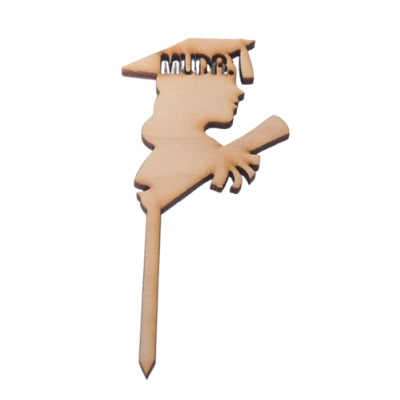 Abschluss-Holzstich MUDr. - Frau