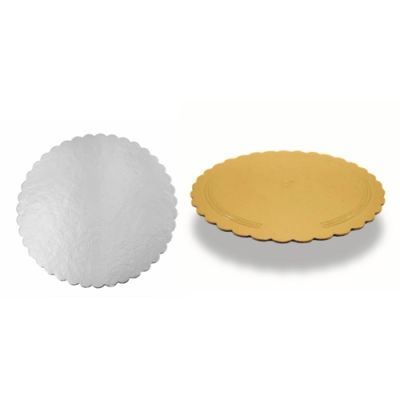 Podkładka dwustronna złoto-srebrna z ozdobnym brzegiem 32 cm