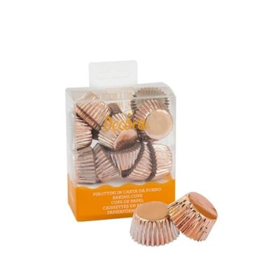 Babeczki metaliczne różowe 180 szt.