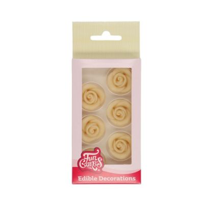 Weiße Rose 6 Stück