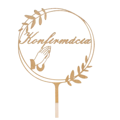 Konfirmationsgravur im Holz-Gold-Ring