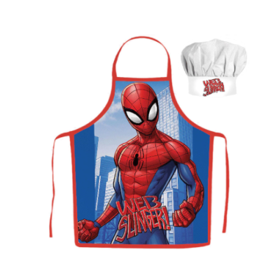 Detská zástera Spiderman Web Slinger + čiapka
