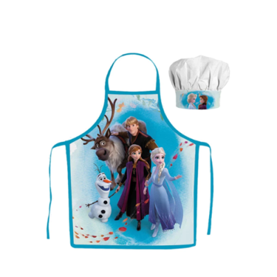 Dětská zástěra Frozen všichni + čepice