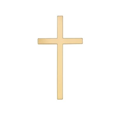 Goldener Acryl-Kreuzanhänger Höhe 12 cm