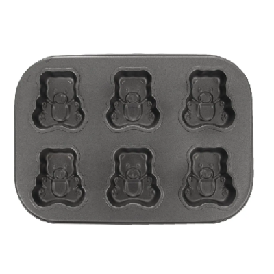 Foremki metalowe misie 6 szt