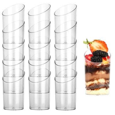 Dessert cup cylinder 80 ml 15 pcs