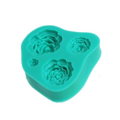 Forma silikonowa 3D róże 4 szt