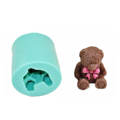 Forma silikonowa miś z kokardką