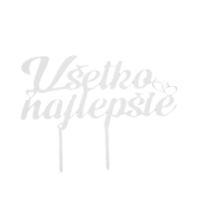 Prägung - Alles Gute weiß Holz 13 cm