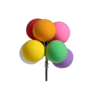 Tropfenperlen, Farbmix, 2,5 cm, 8 Stück