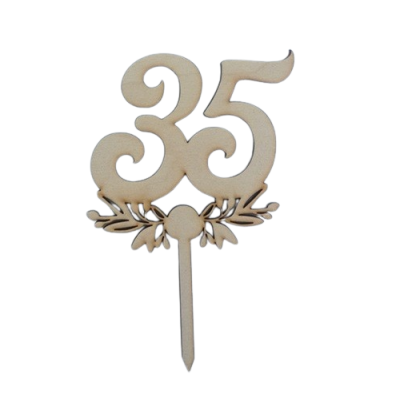 Rillenzahl 35 mit Holzdekor