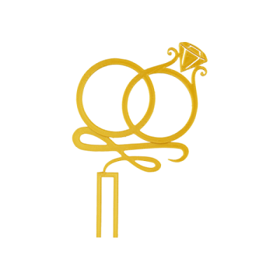 Trauringset Gold Kunststoff