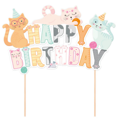 Alles Gute zum Geburtstag mit Katzen