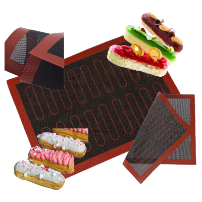 Mata silikonowa do pieczenia wzór Eclair 40x30 cm