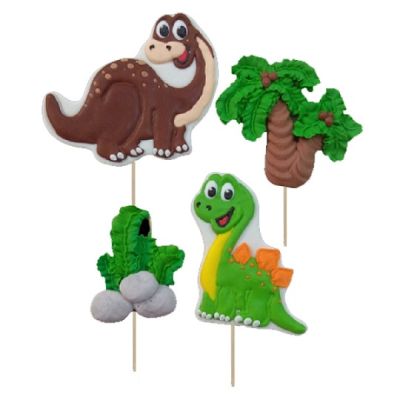 Dinosaurier braune und grüne Süßigkeiten