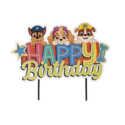 Zápich - Happy Birthday Paw Patrol - Chase, Skye, Ruble
