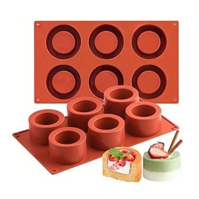 Forma silikonowa cylindryczna 6 szt.