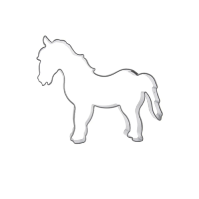 Foremka do ciastek w kształcie konia ze stali nierdzewnej