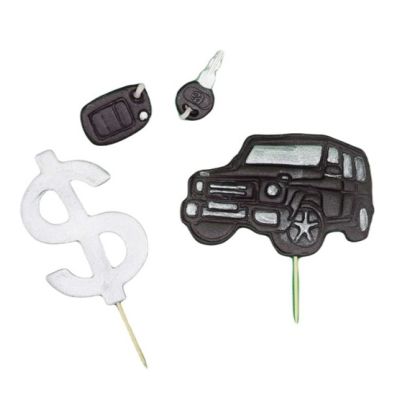 Car key, keys, silver dollar 3 pcs