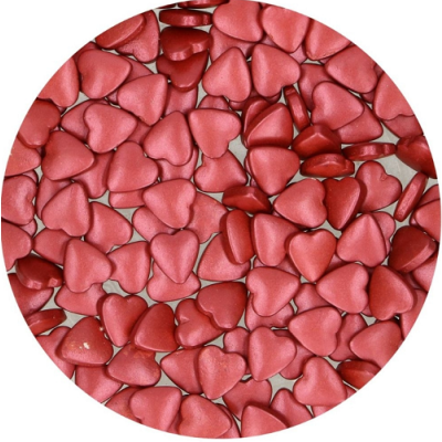 Streusel rote Herzen 80g